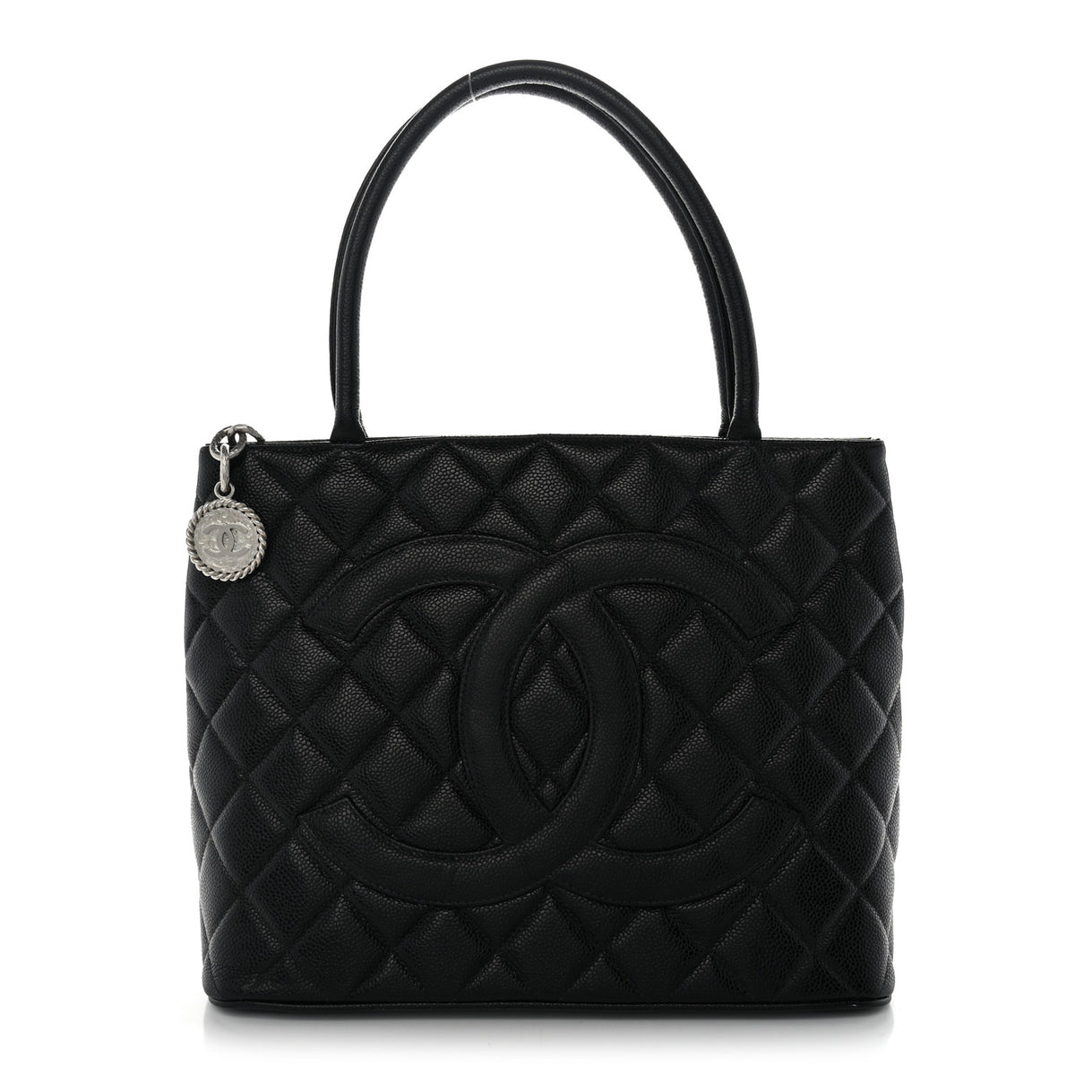 Chanel Caviar Quilted Medallion Tote Black 1 of 12