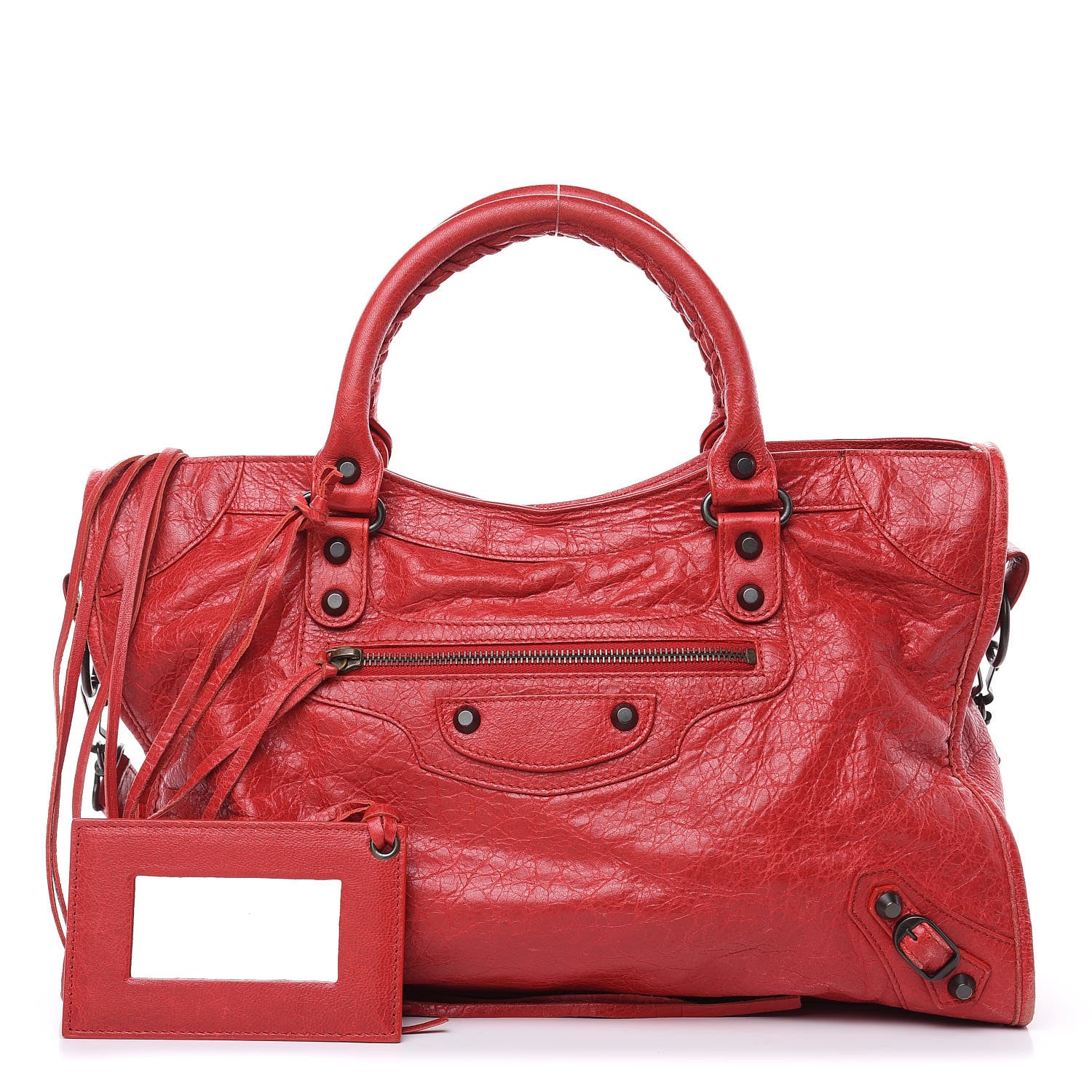 Balenciaga Agneau Classic Hardware City Rouge Cardinal 1 of 19