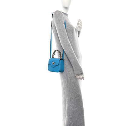 Versace Grained Calfskin Mini La Medusa Bag Turquoise 2 of 8