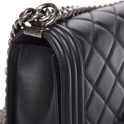 Chanel Calfskin Quilted Medium Boy Flap Black 13 of 13
