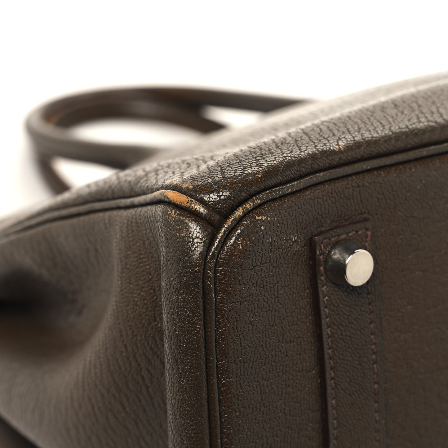 Chevre de Coromandel Birkin 35 Vert Bronze