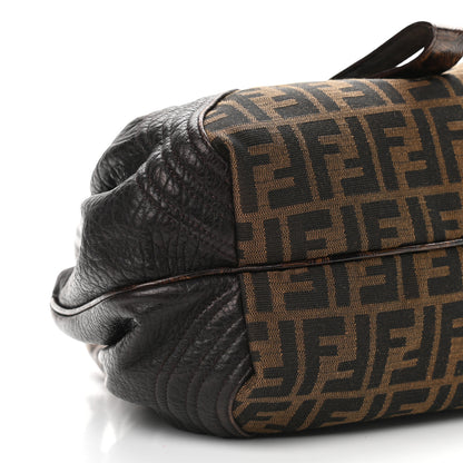 Fendi Zucca Nappa Nuvolata Vitello Tortuga Small Spy Tobacco Moro 10 of 14