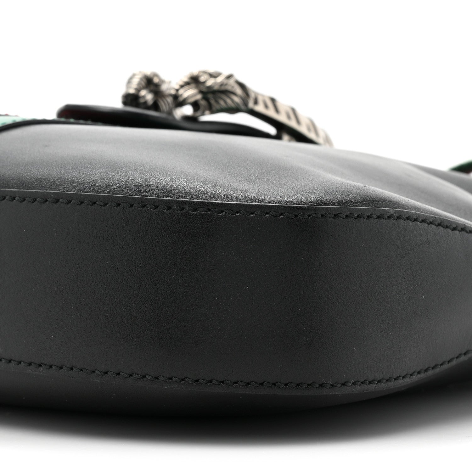 Gucci Calfskin Web Stripe Small Dionysus Hobo Black 9 of 12
