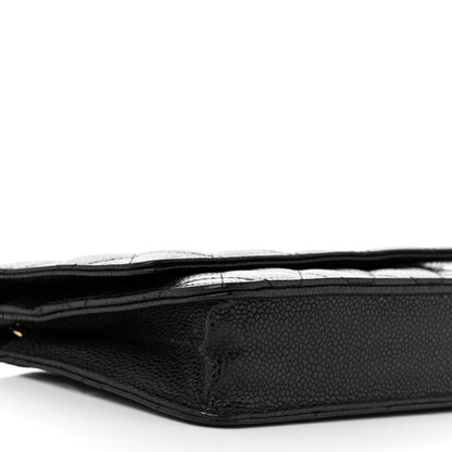 Chanel Caviar Quilted Wallet on Chain WOC Black 10 of 12