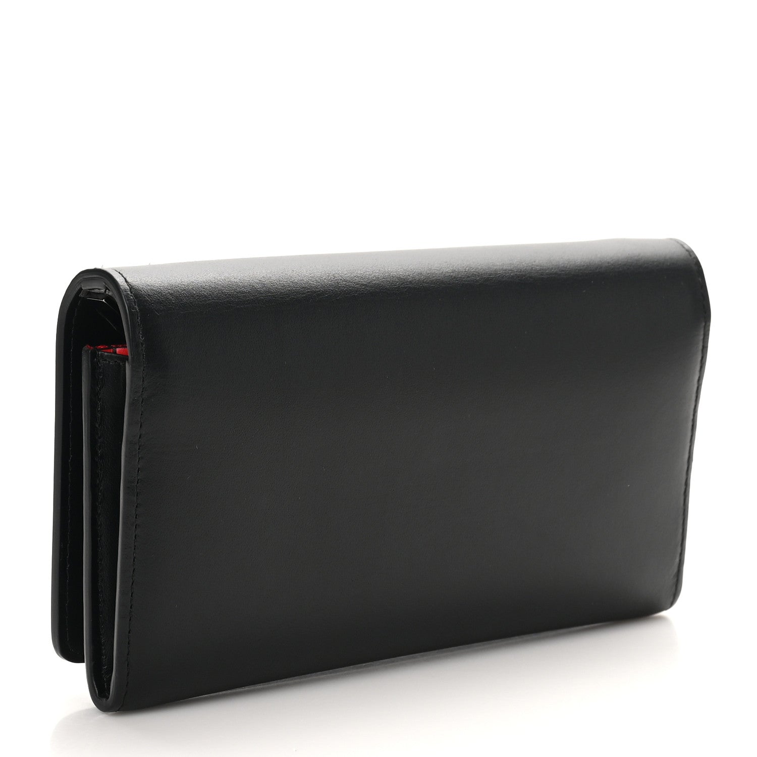 Christian Louboutin Calfskin Spikes Macaron Wallet Black 3 of 9