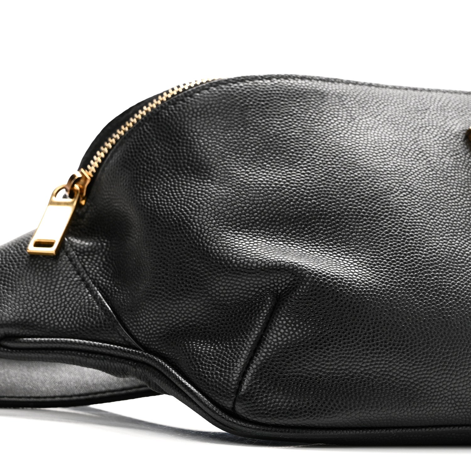Saint Laurent Grain De Poudre Monogram Belt Bag Black 9 of 10