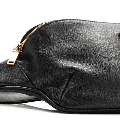 Saint Laurent Grain De Poudre Monogram Belt Bag Black 9 of 10