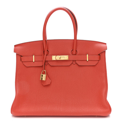 Hermes Togo Birkin 35 Capucine 1 of 13