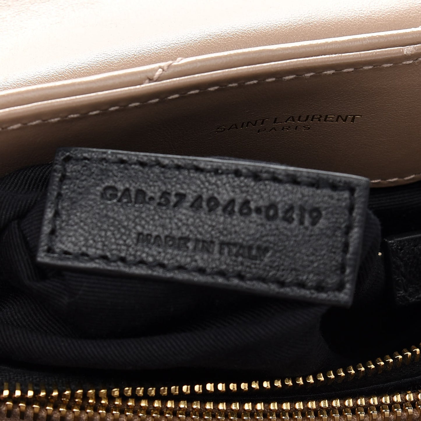 Calfskin Y Quilted Monogram Medium Loulou Chain Satchel Dusty Grey