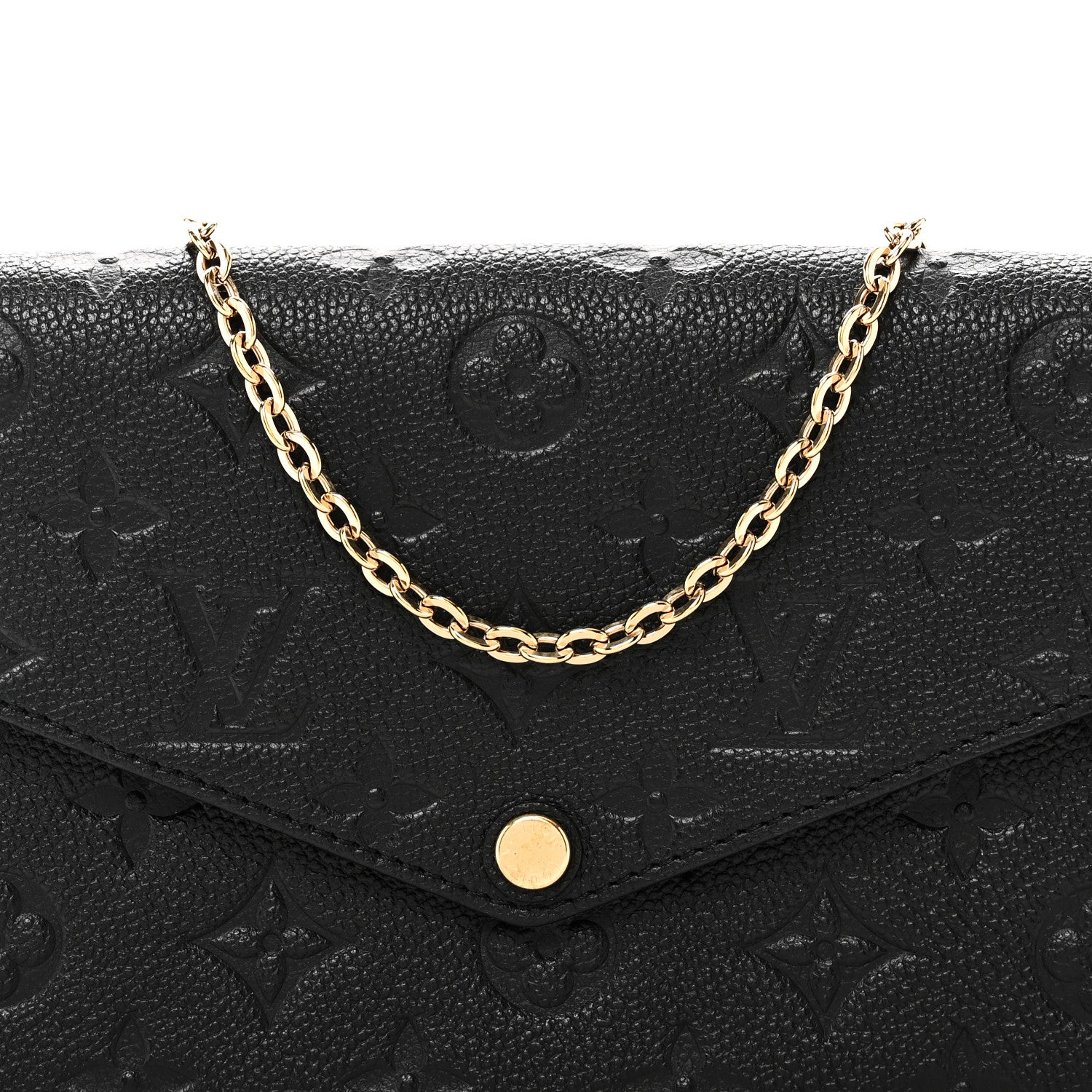 Louis Vuitton Empreinte Pochette Felicie Chain Wallet Black 8 of 10