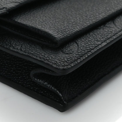 Louis Vuitton Empreinte Vavin Chain Wallet Black 8 of 9