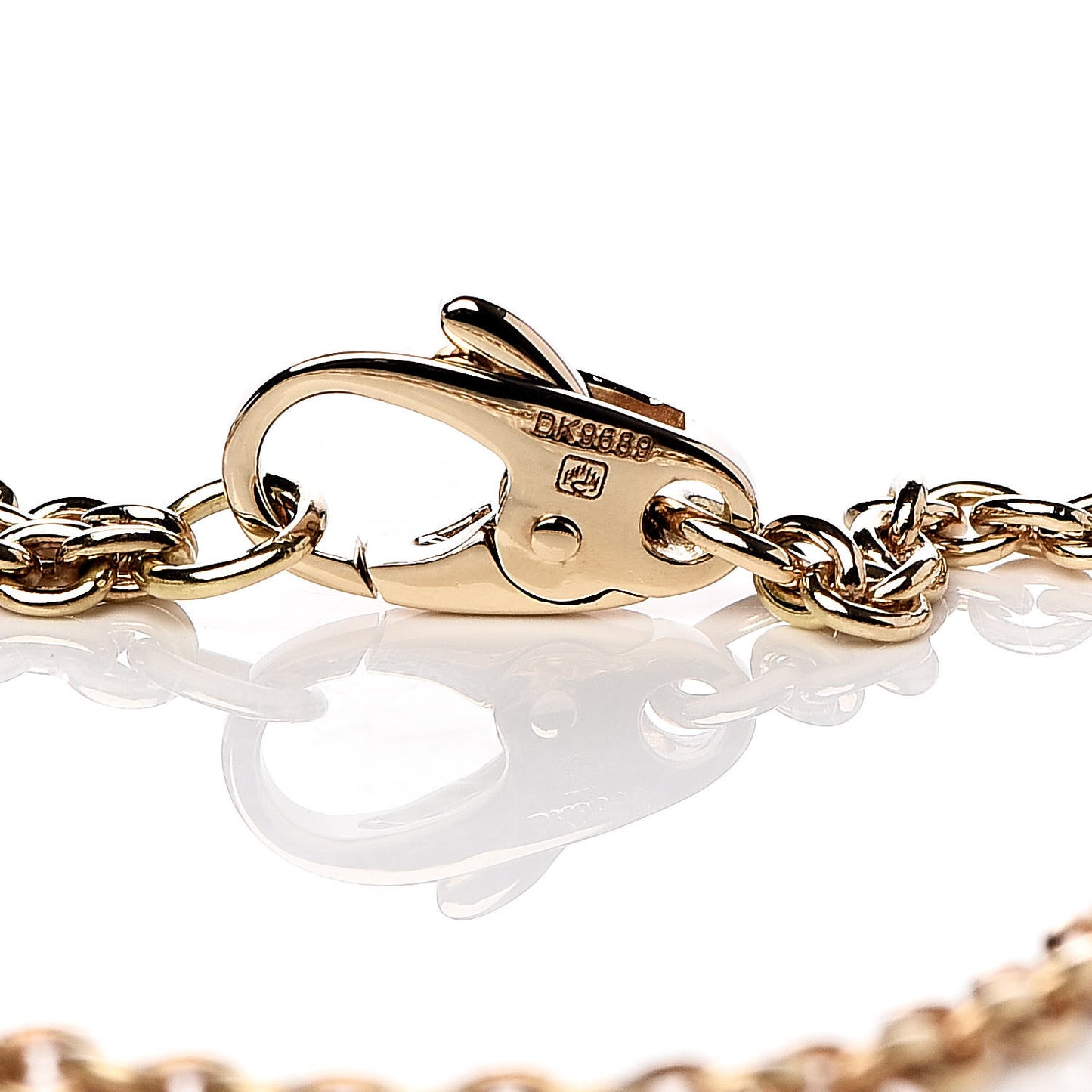 18K Yellow White Pink Gold Trinity Ball Bracelet