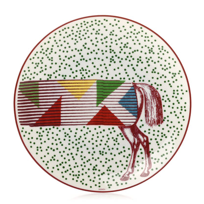 Hermes Porcelain Hippomobile Dessert Plate 1 of 5