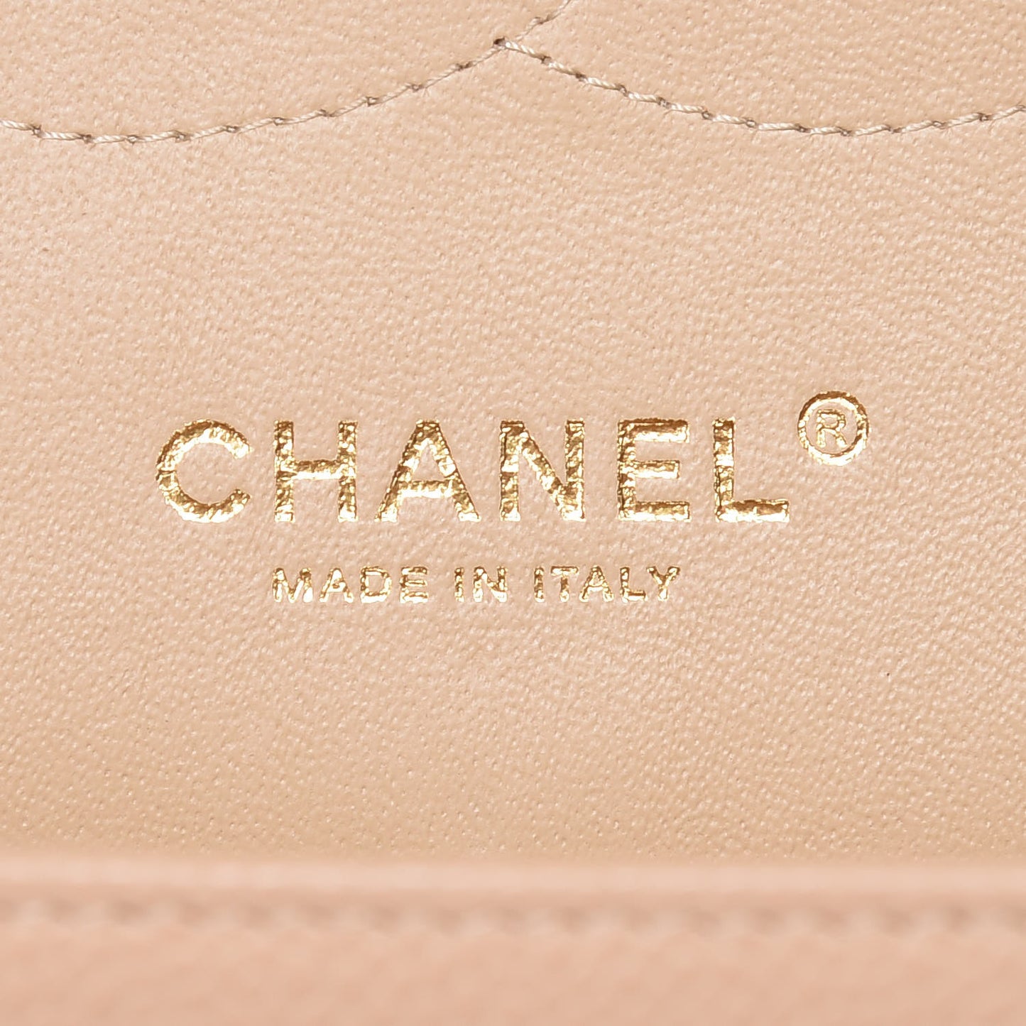 Caviar Quilted Jumbo Double Flap Beige Clair