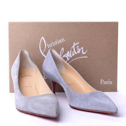Christian Louboutin Suede Kate 55 Pumps 36 Light Blue 10 of 10