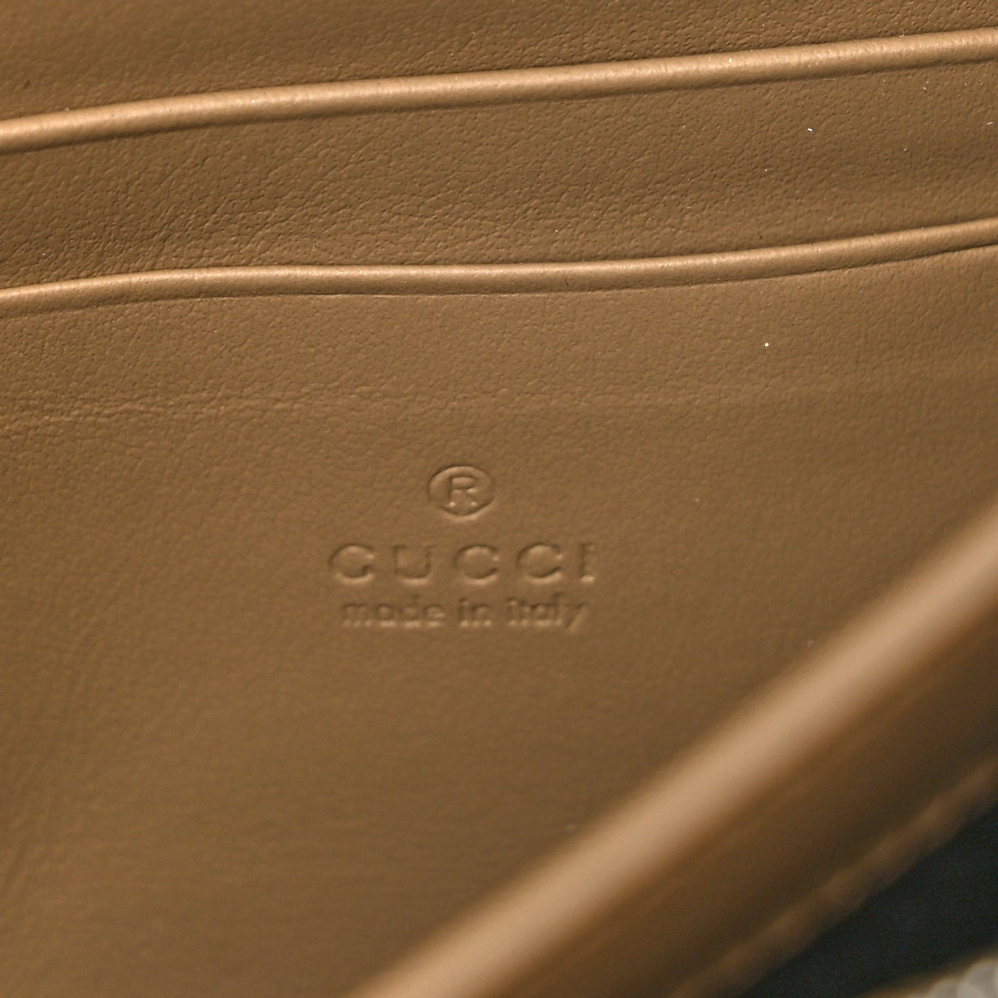 GG Supreme Monogram Mini Dionysus Chain Wallet Beige Taupe