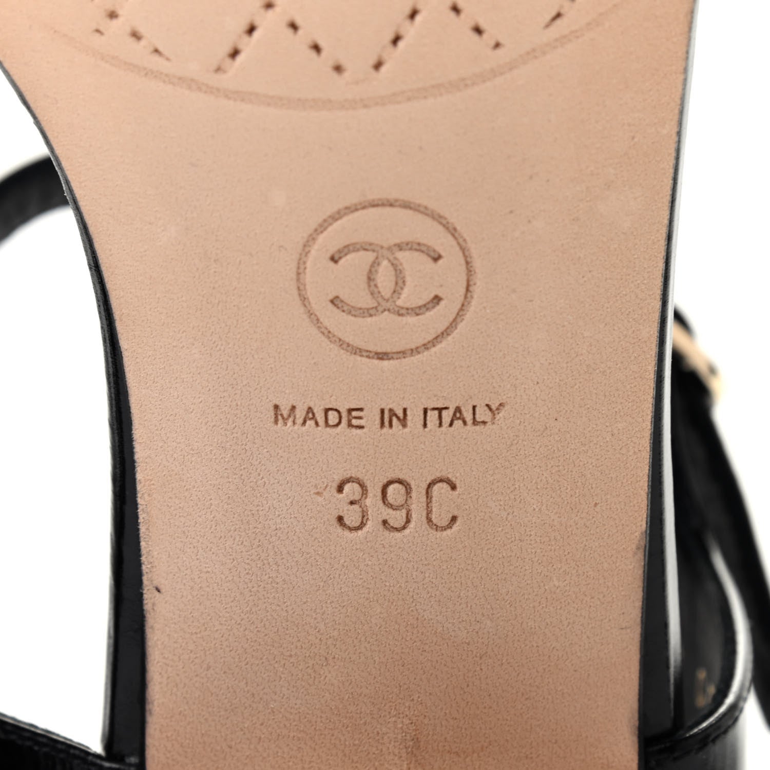 Chanel Calfskin Medallion CC Thong Sandals 39 Black 7 of 8