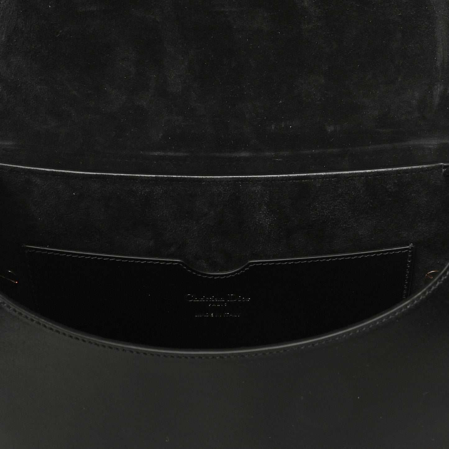 Box Calfskin Large Bobby Flap Black