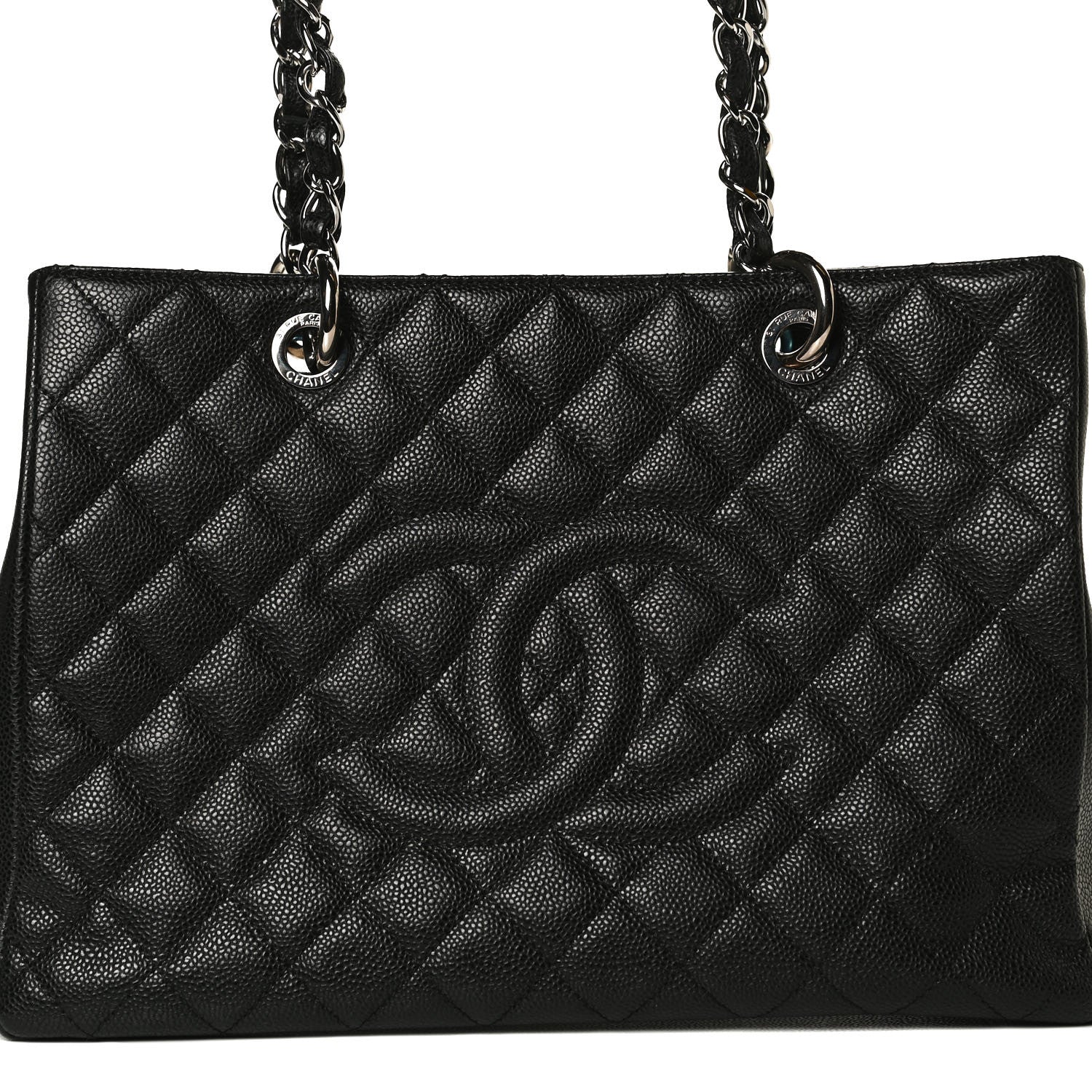 Chanel Caviar Quilted Grand Shopping Tote GST Black 11 of 14