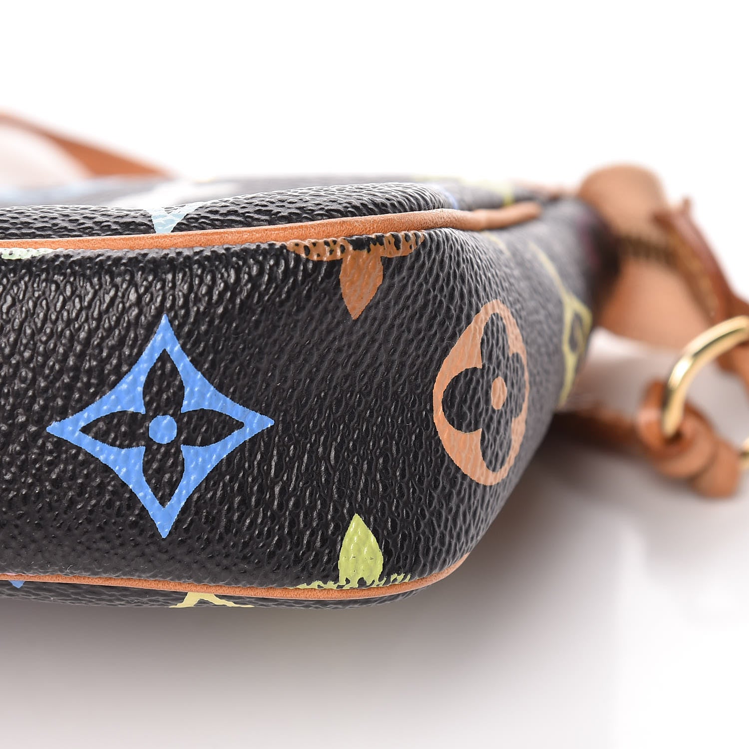 Louis Vuitton Monogram Multicolor Pochette Accessories Black 10 of 12