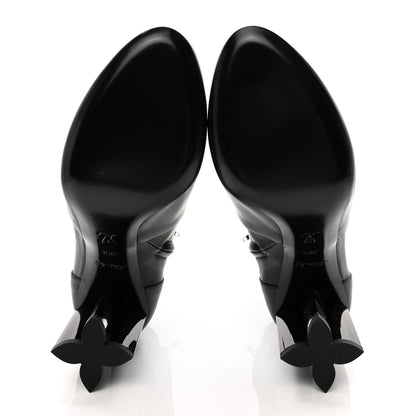 Louis Vuitton Calfskin Silhouette Ankle Boots 38.5 Black 5 of 14