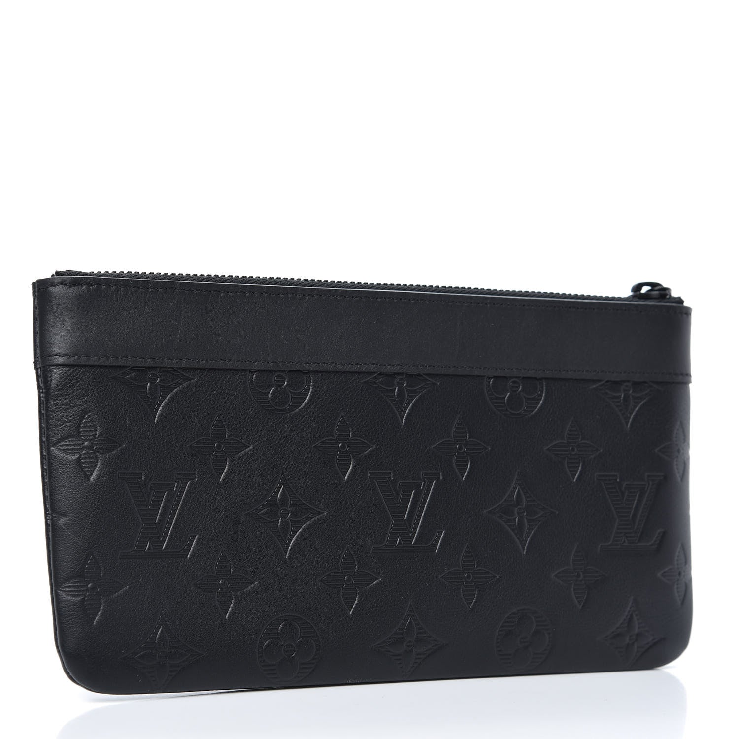 Louis Vuitton Calfskin Monogram Shadow Discovery Pochette PM Black 3 of 8