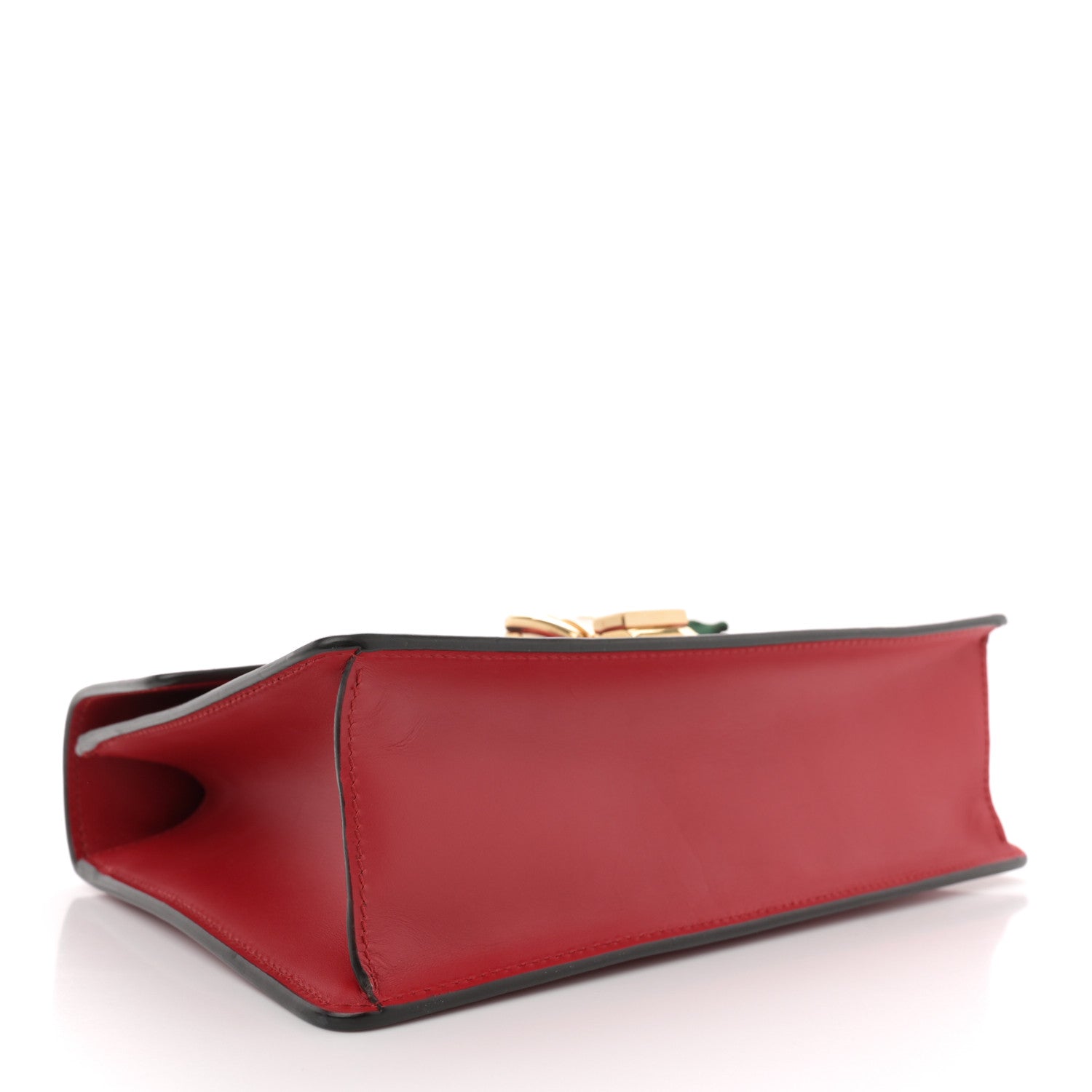 Gucci Calfskin Small Sylvie Shoulder Bag Hibiscus Red 4 of 12
