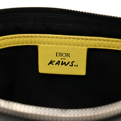 Christian Dior x KAWS Calfskin Bee Pouch Black Yellow 6 of 7