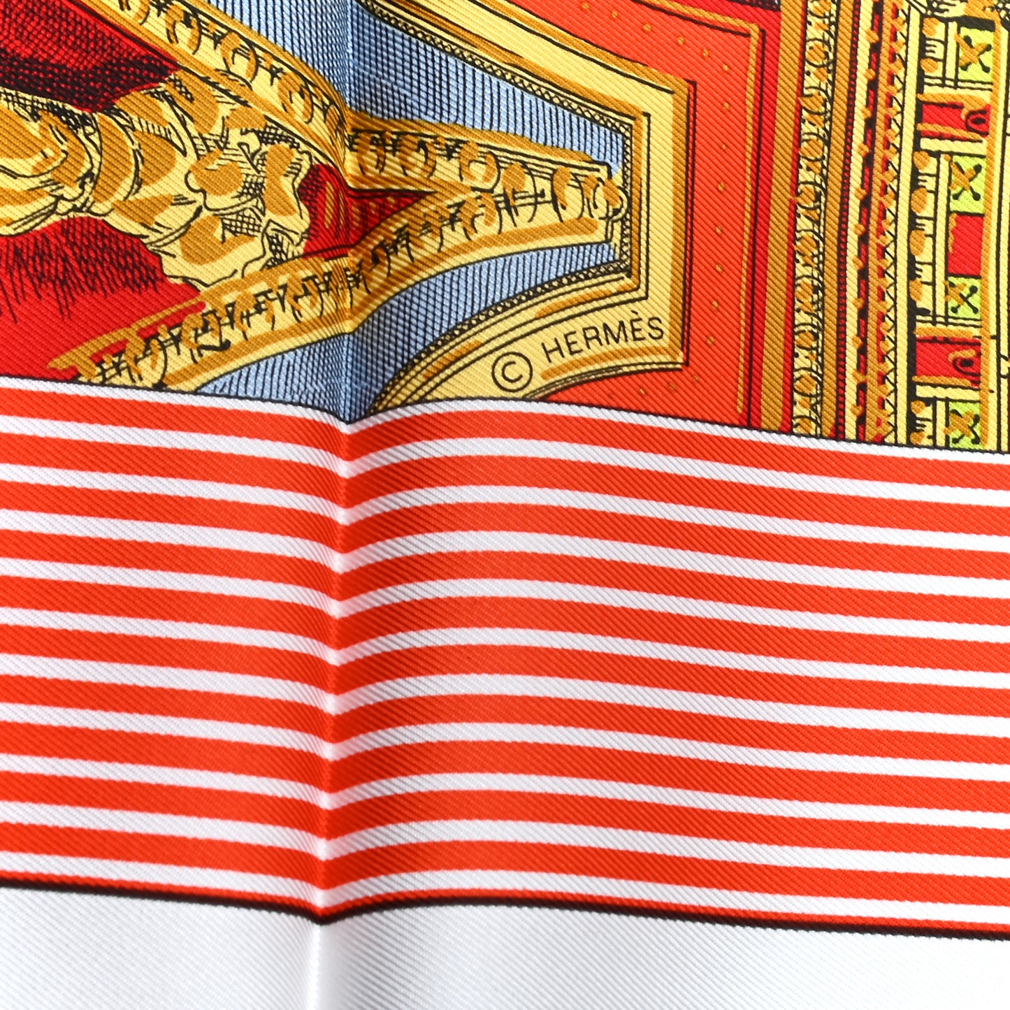 Silk Grande Theatre Nouveau Scarf 90 Jaune D’or Vert Fluo