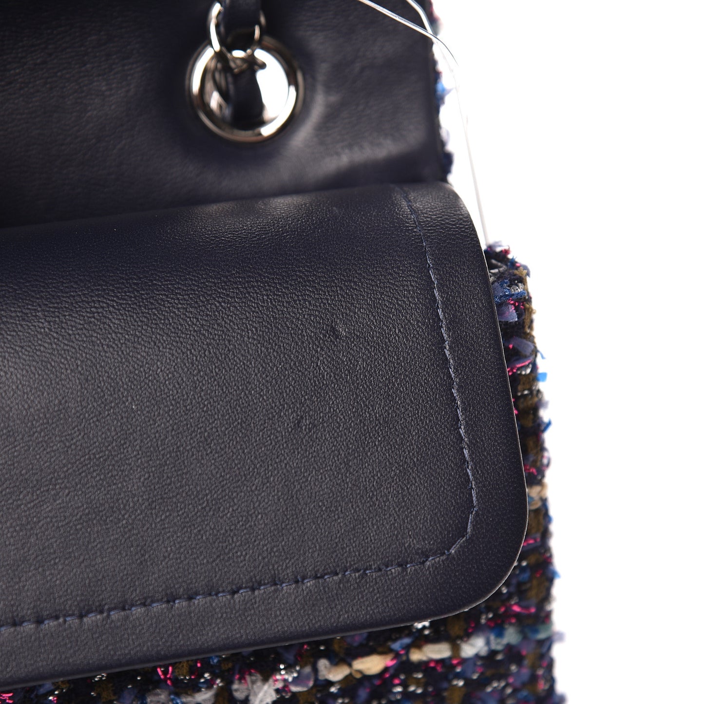 Tweed Quilted Medium Double Flap Multicolor