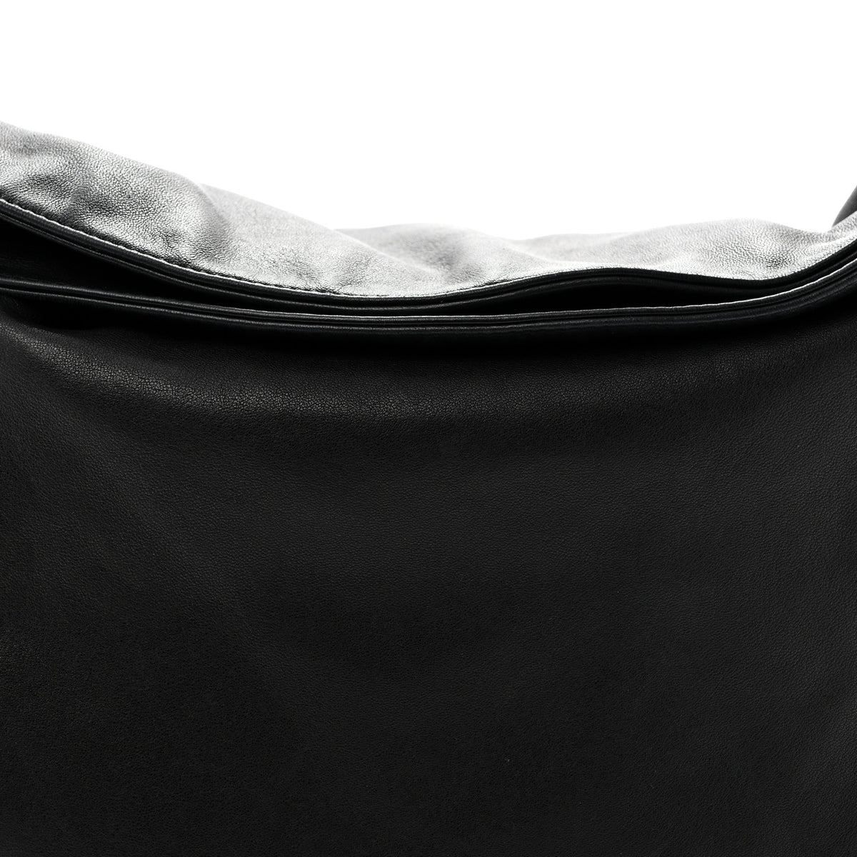 Lambskin Large Ultimate Soft Tote Black