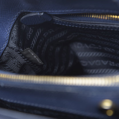 Prada Saffiano Lux Medium Tote Bluette 8 of 17