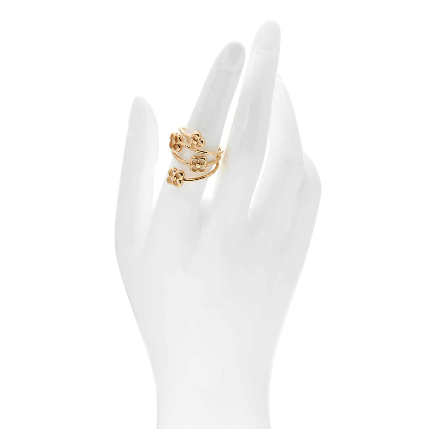 Flower Full Ring M Gold