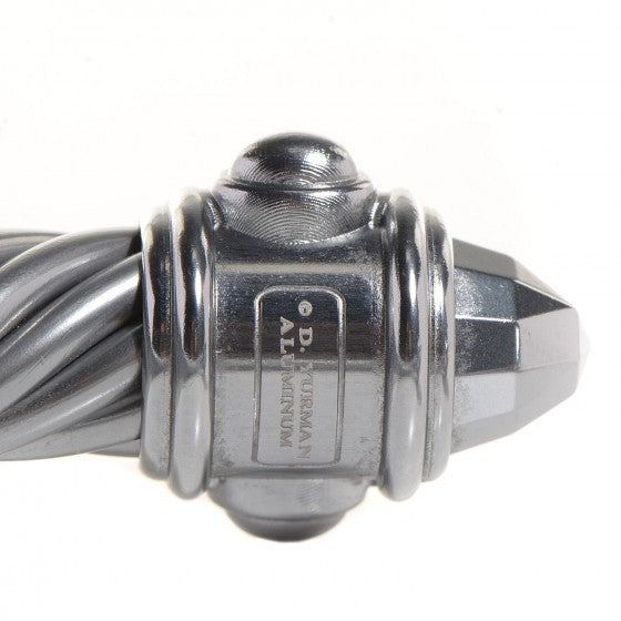 Aluminum 10mm Cable Bracelet Silver