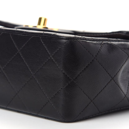 Chanel Lambskin Quilted Mini Square Flap Black 9 of 9