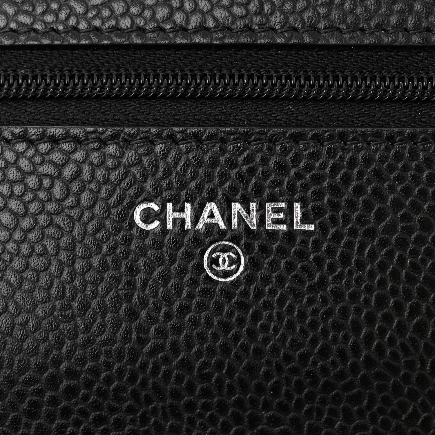 Chanel Caviar Quilted Wallet on Chain WOC Black 6 of 12