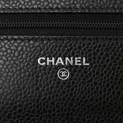 Chanel Caviar Quilted Wallet on Chain WOC Black 6 of 12