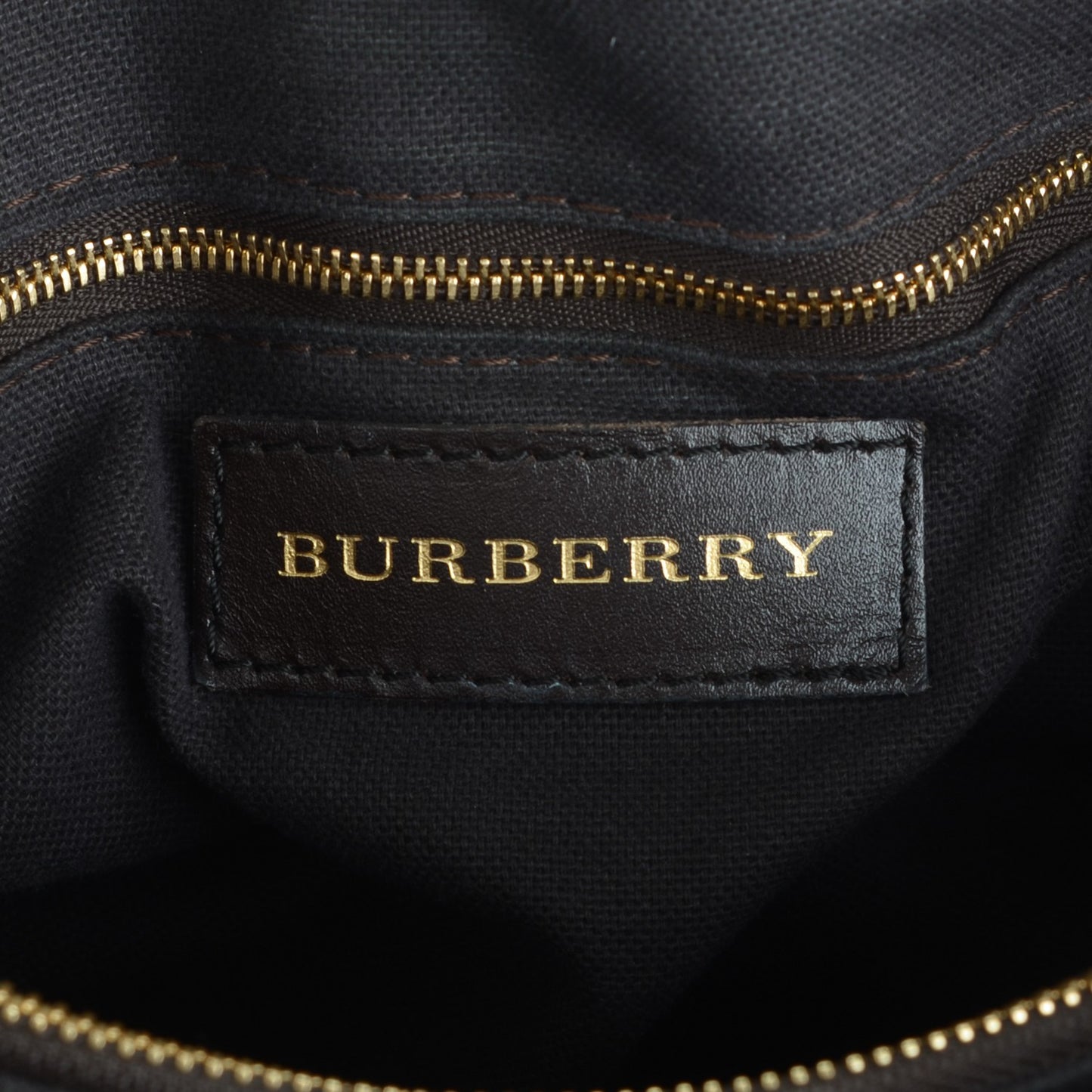 Grained Calfskin Haymarket Check Medium Golderton Tote Chocolate