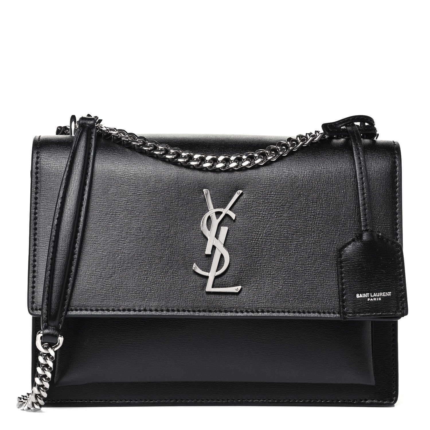 Saint Laurent Calfskin Medium Monogram Sunset Black 1 of 9