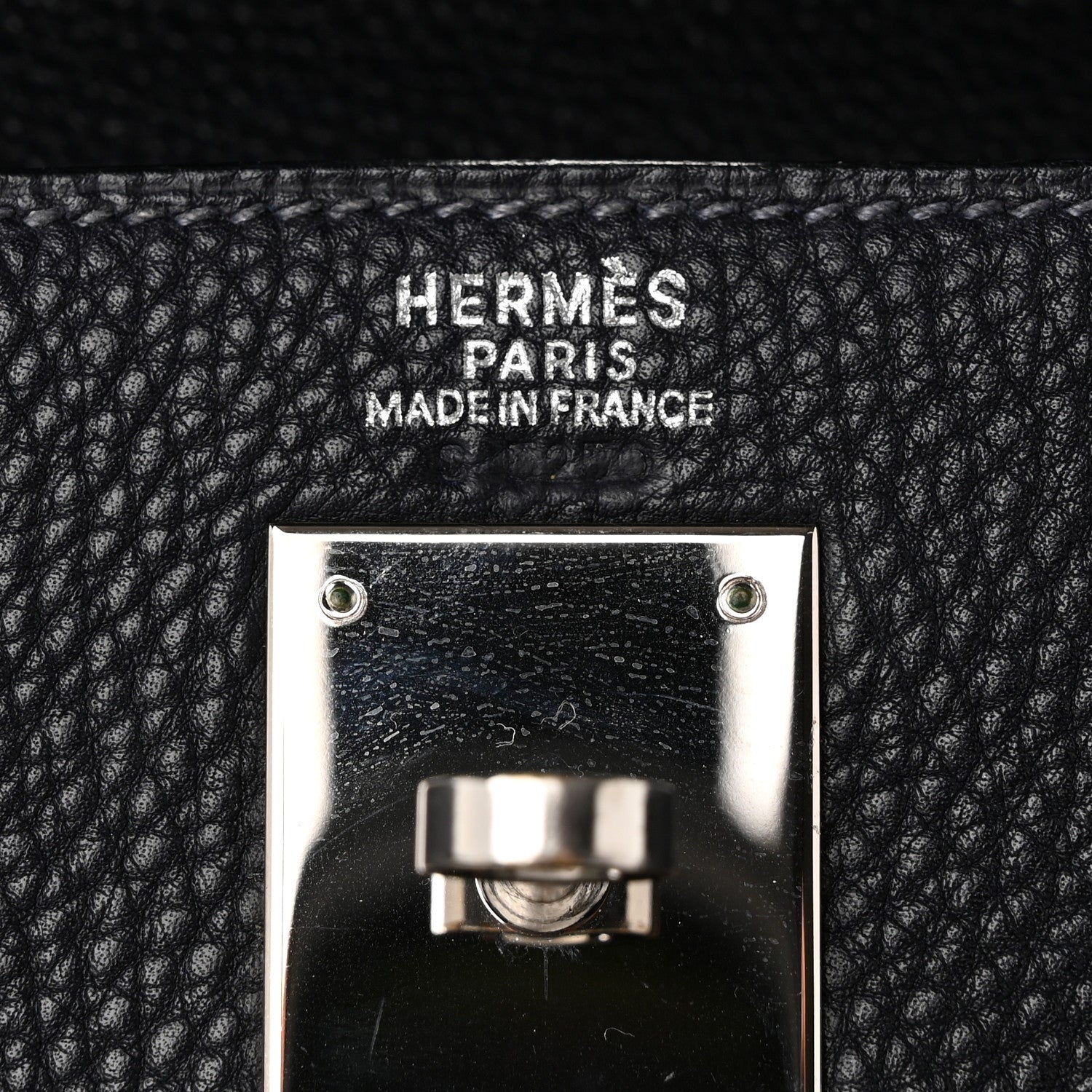 Hermes Taurillon Clemence Vibrato Kelly Retourne 32 Bleu Indigo 6 of 10