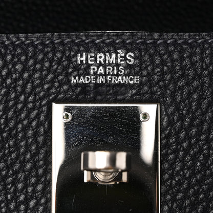 Hermes Taurillon Clemence Vibrato Kelly Retourne 32 Bleu Indigo 6 of 10