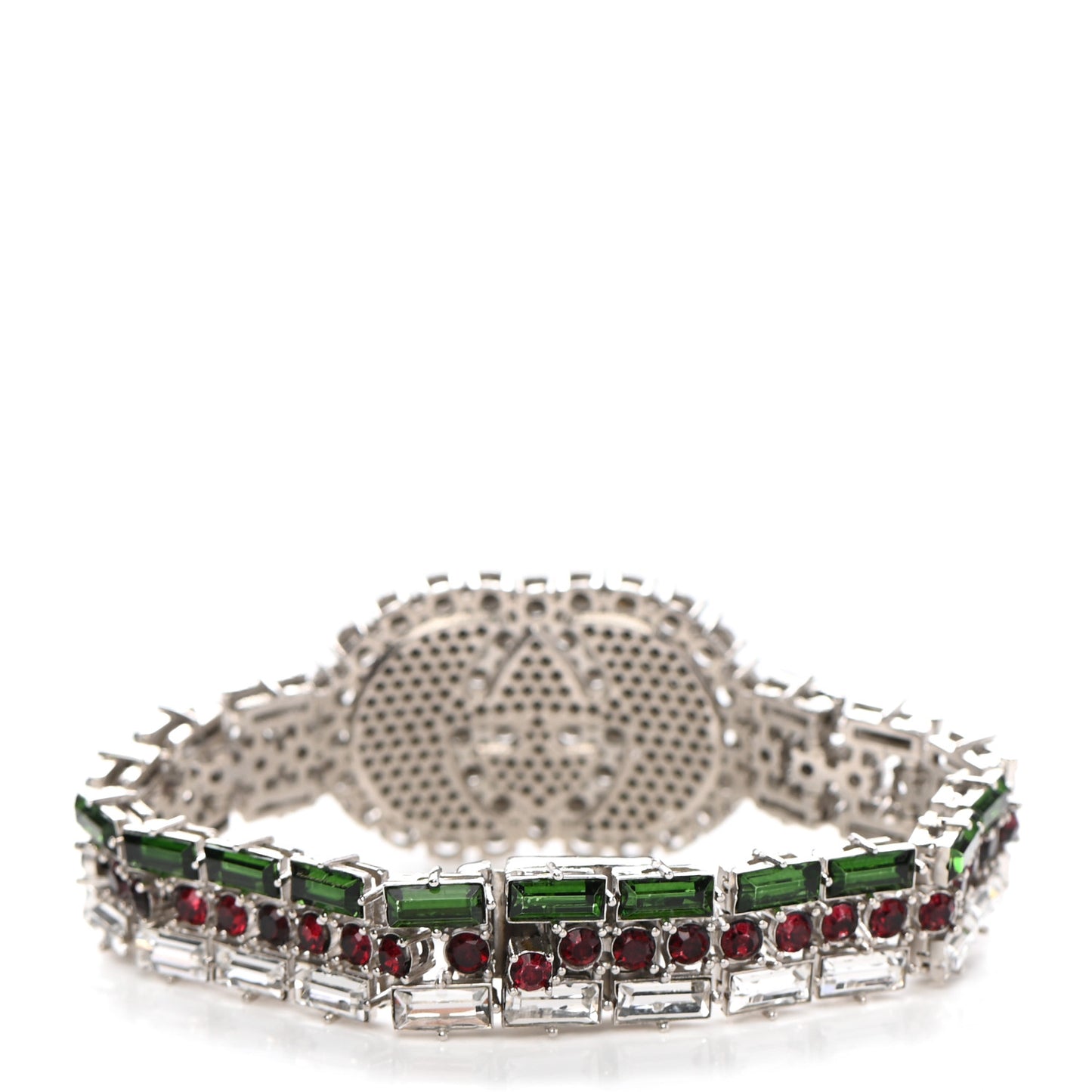 Crystals Double G Web Tennis Bracelet M Multicolor