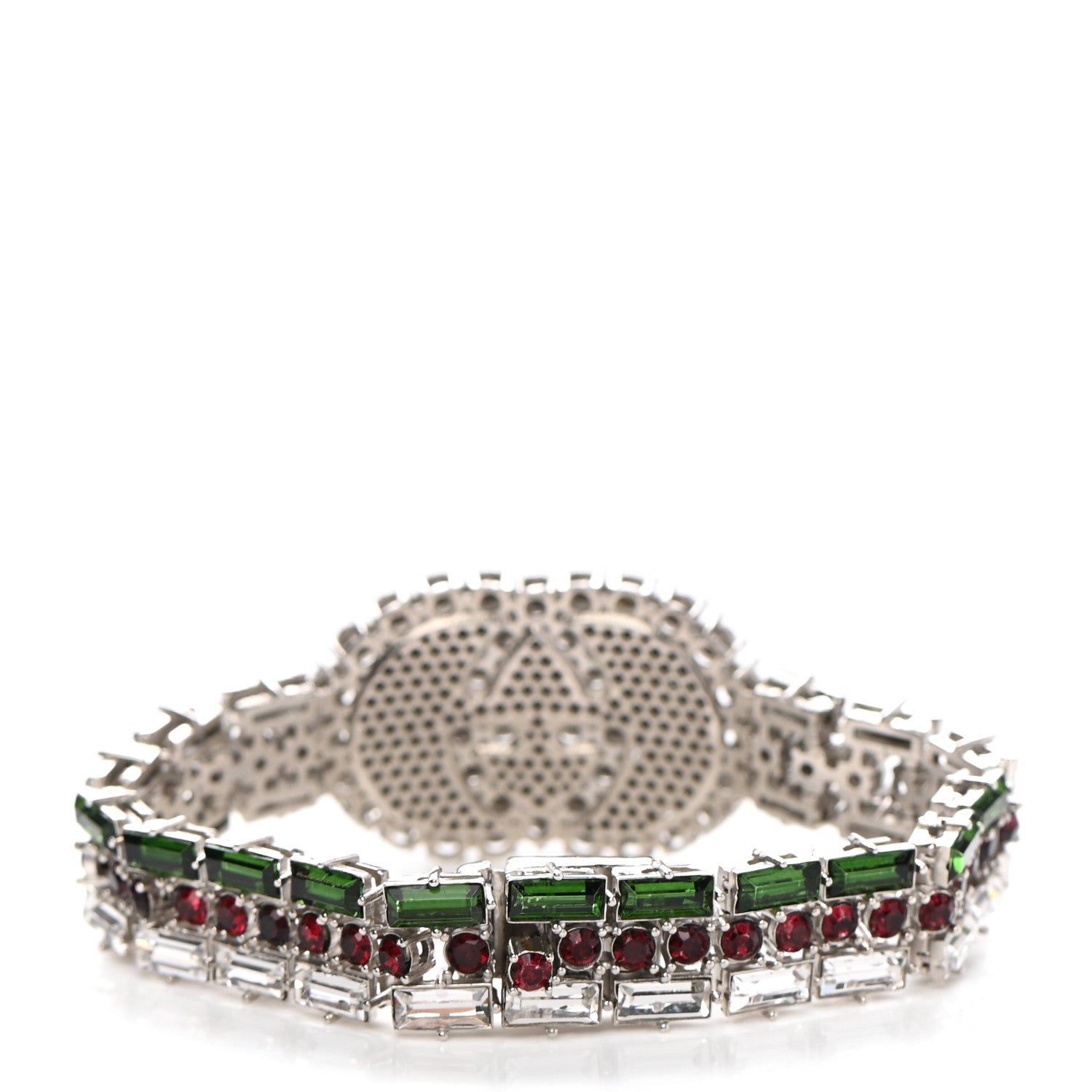 Gucci Crystals Double G Web Tennis Bracelet M Multicolor 3 of 4