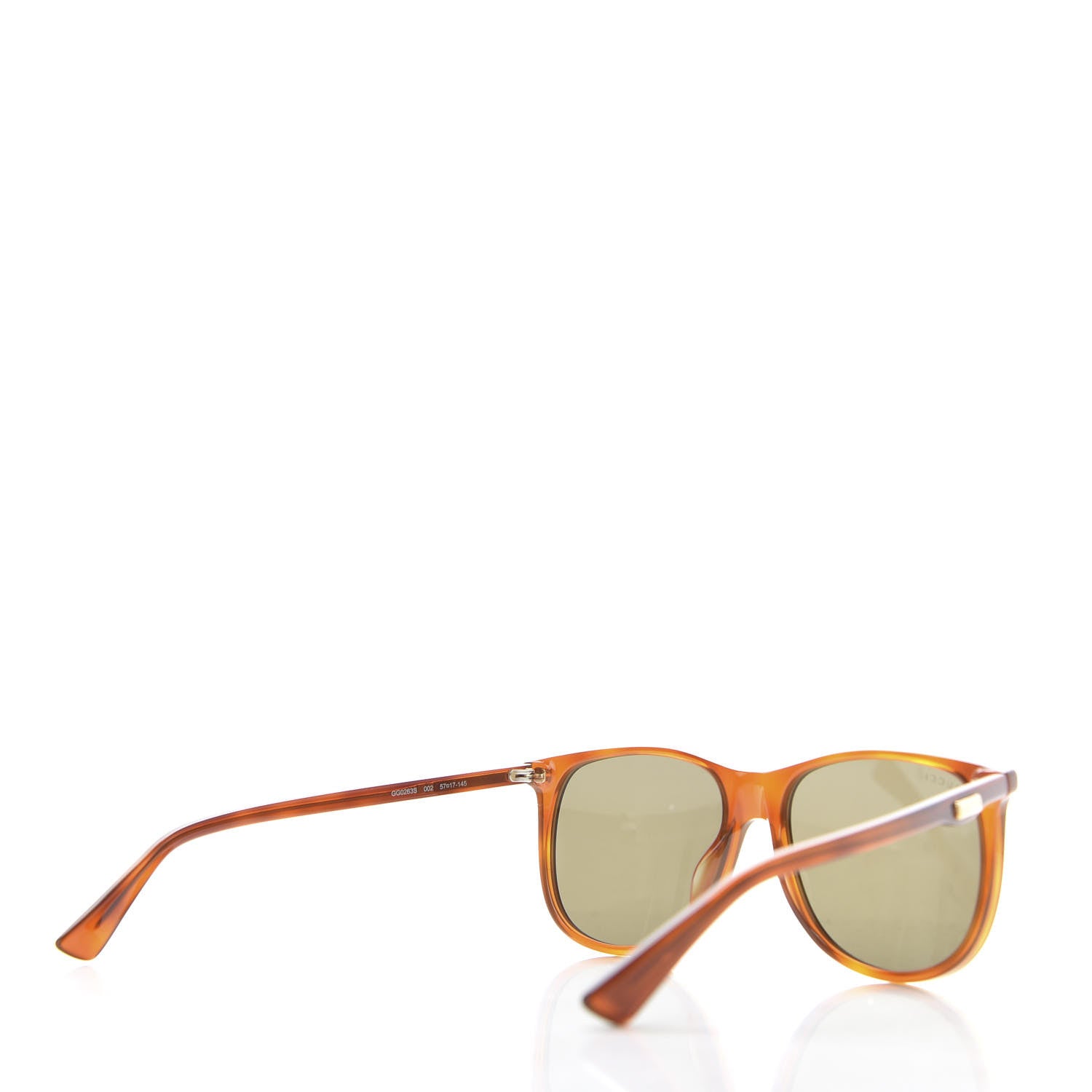 Gucci Acetate Frame Sunglasses GG0263S Havana 4 of 7