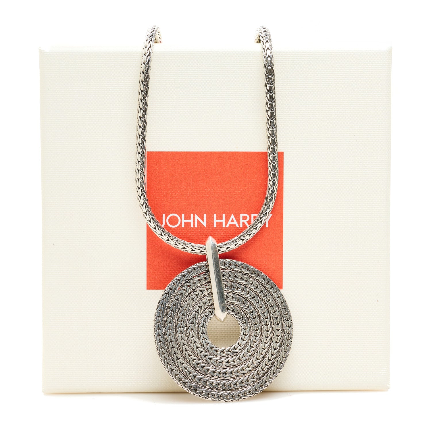 John Hardy Sterling Silver Rata Pendant Chain Necklace 6 of 6