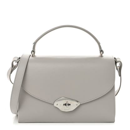 Mulberry High Gloss Calfskin Lana Top Handle Pale Grey 1 of 13