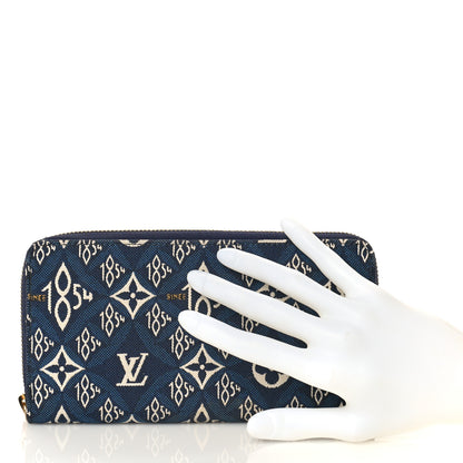 Louis Vuitton Jacquard Since 1854 Zippy Wallet Blue 2 of 11