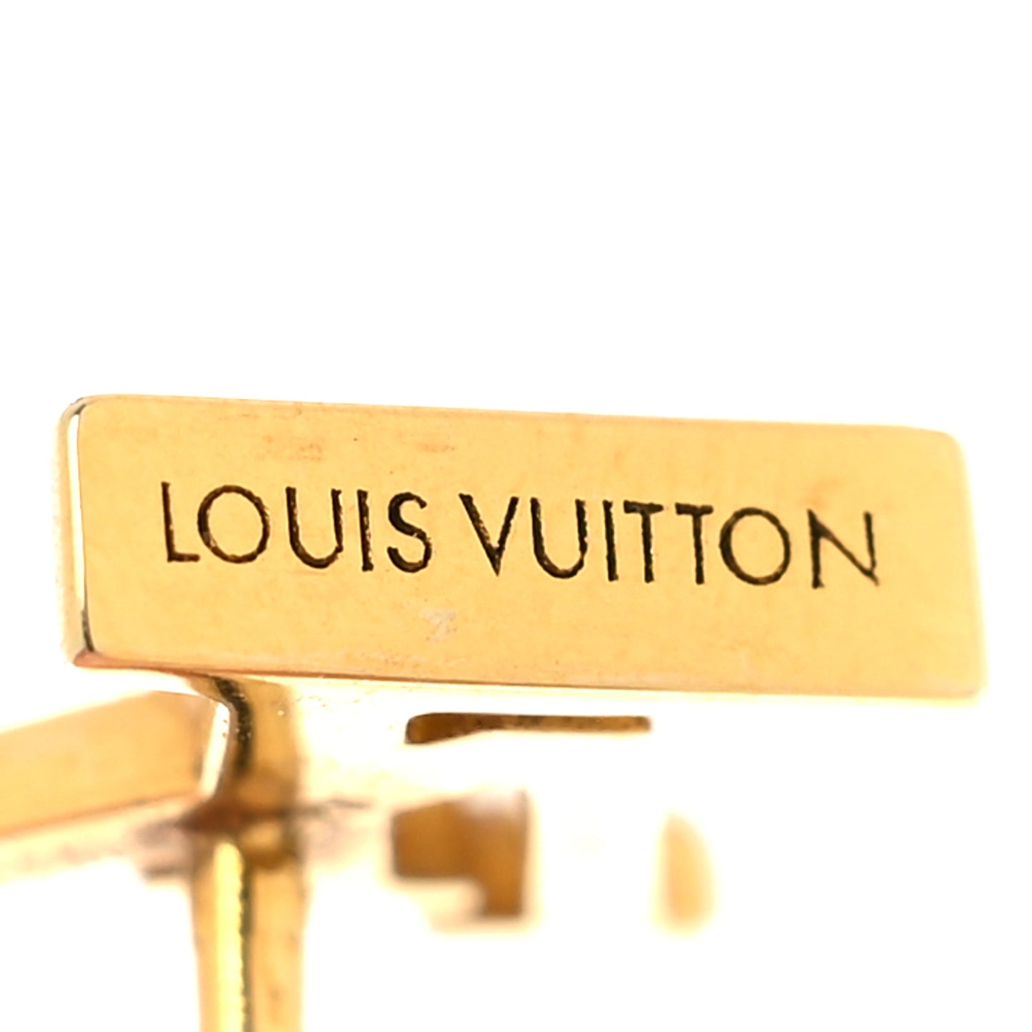 Metal LV Iconic Earrings Gold