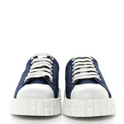 Hermes Denim Womens Cross Sneakers 36 Bleu 2 of 8