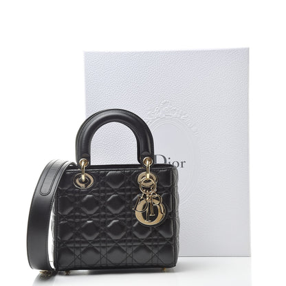 Christian Dior Lambskin Cannage Small My ABCDior Lady Dior Black 13 of 13